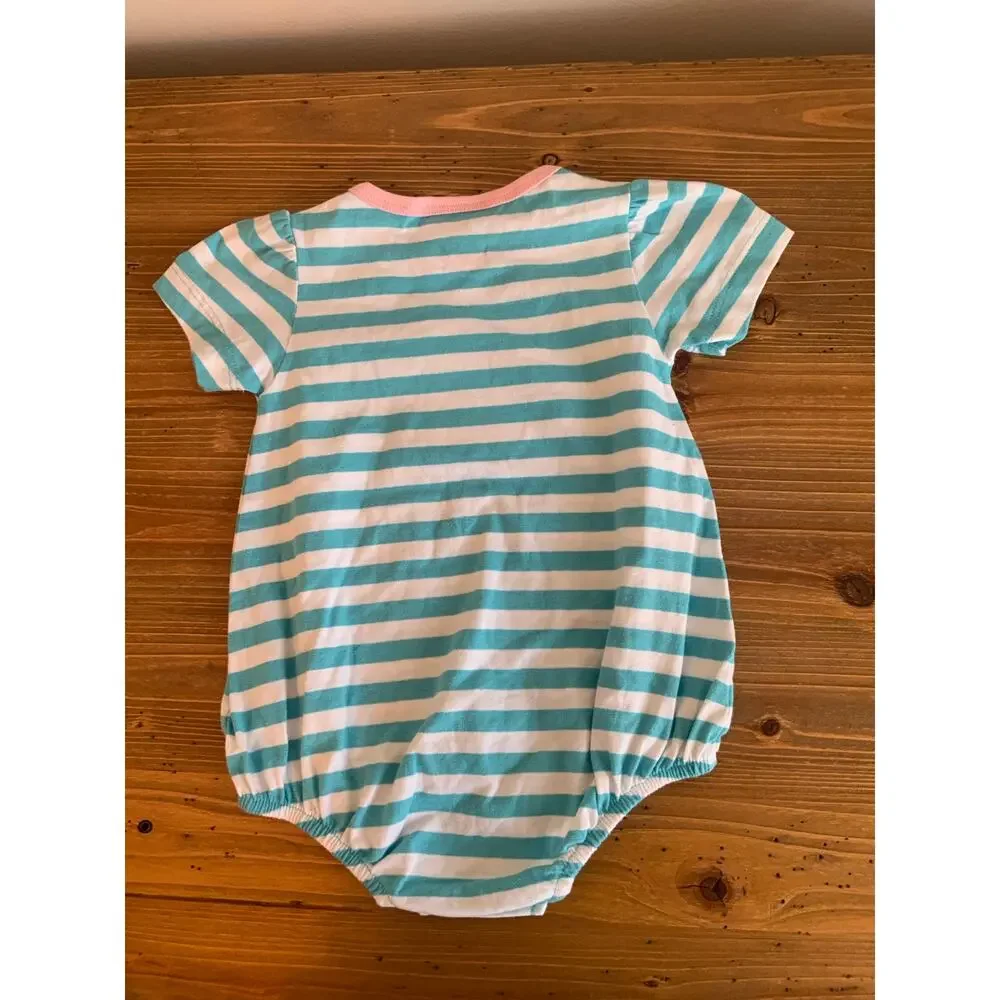 Little English Striped Rainbow Bubble‎ NWT size 12 mo